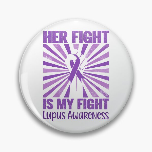 Item preview, Lupus Her Fight Is My Fight Lupus Awareness Purple Ribbon designed and sold by stylesip.