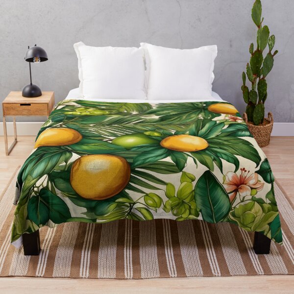 Item preview, Tropical Floral Vintage Lemon Citrus Patterns designed and sold by MindWave THC.