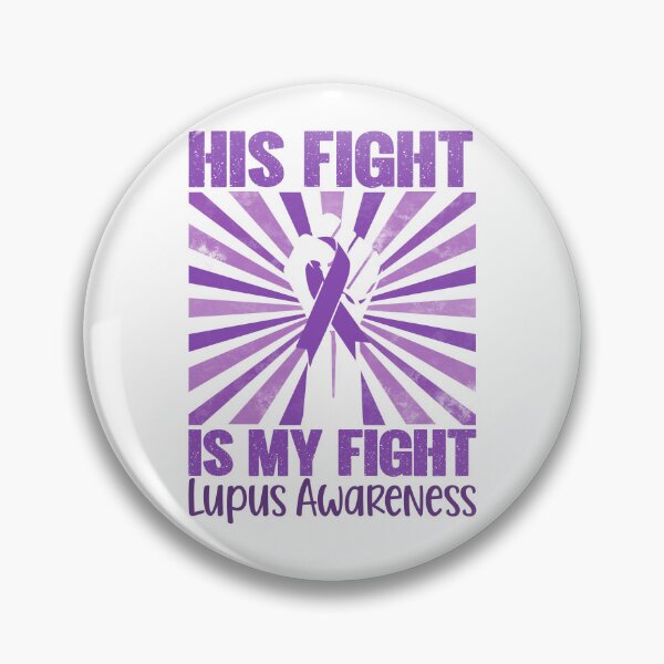 Item preview, Lupus His Fight Is My Fight Lupus Awareness Purple Ribbon designed and sold by stylesip.