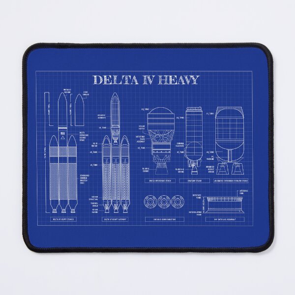 Item preview, Delta IV Heavy (Blueprint-Horizontal) designed and sold by BGALAXY.