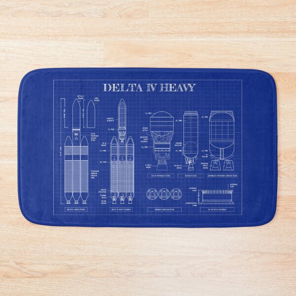 Item preview, Delta IV Heavy (Blueprint-Horizontal) designed and sold by BGALAXY.