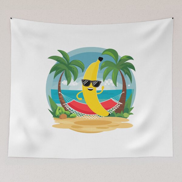 Item preview, Banana on the hammock on the beach designed and sold by MaateoDesign.