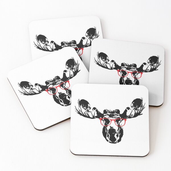 Item preview, Moose Glasses || Newfoundland and Labrador || Gifts || Souvenirs || Clothing designed and sold by SaltWaterOre.