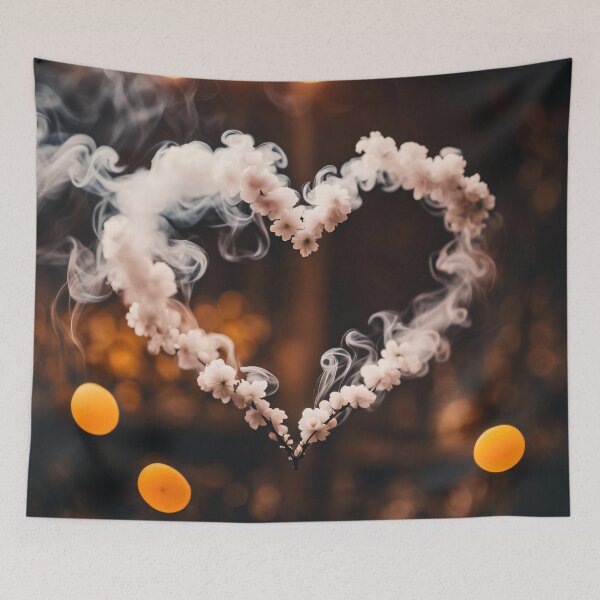 Item preview, Heart made of smoke and flowers designed and sold by LilithsDesires.