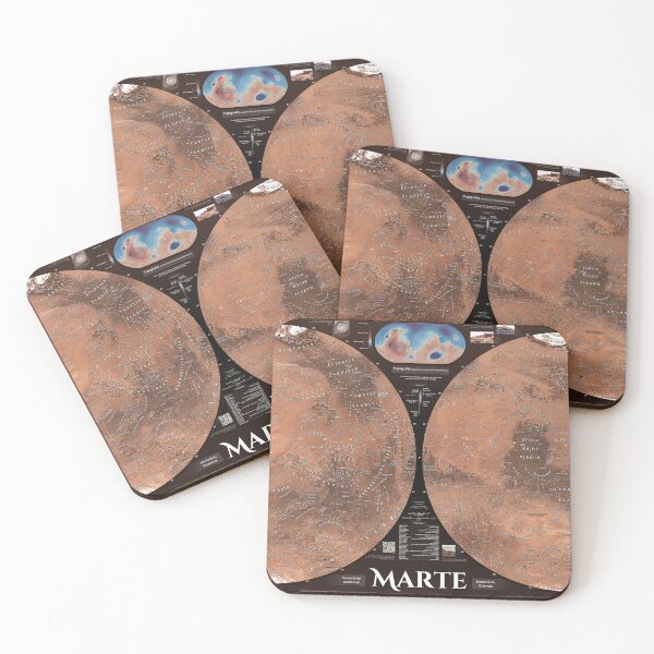 Item preview, *PORTUGUESE* Map of Mars 2024! designed and sold by Pablo Carlos Budassi.