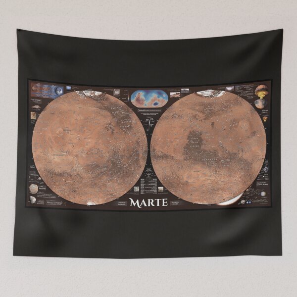 Item preview, *PORTUGUESE* Map of Mars 2024! designed and sold by Pablo Carlos Budassi.
