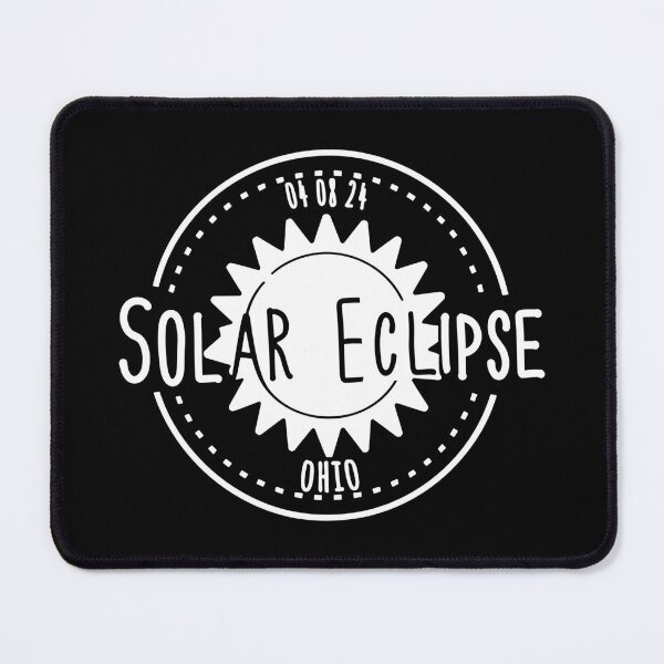 Item preview, Ohio 040824 Total Solar Eclipse 2024 in white designed and sold by EmeraldeaArt.