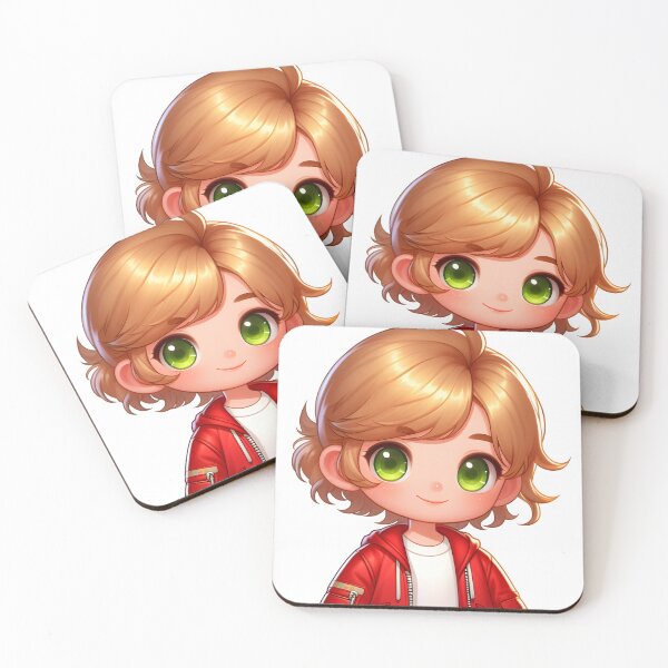 Item preview, Cute Kid With Golden Hair And Green Eyes designed and sold by OuroToon.