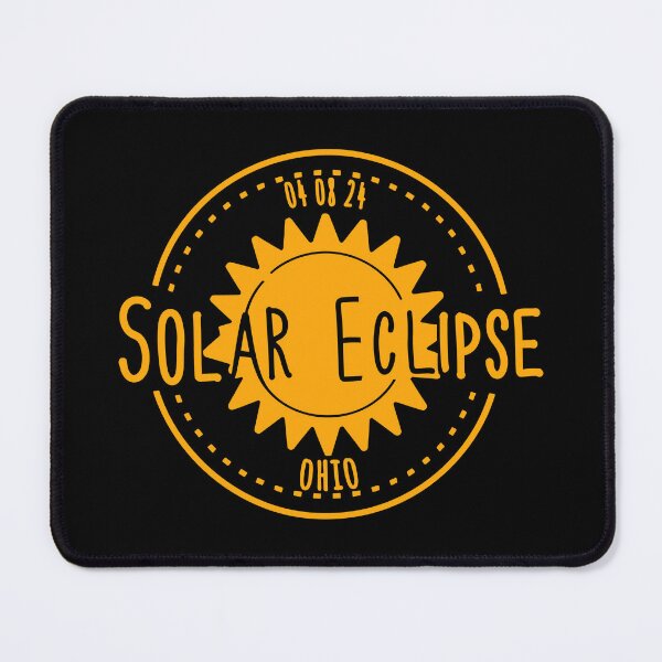 Item preview, Ohio 040824 Total Solar Eclipse 2024 in orange yellow designed and sold by EmeraldeaArt.