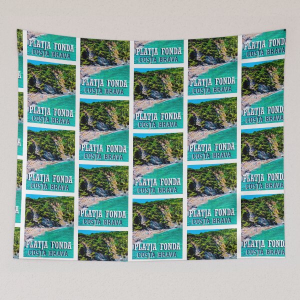 Item preview, Plajta Fonda Costra Brava travel poster designed and sold by TerradVents.