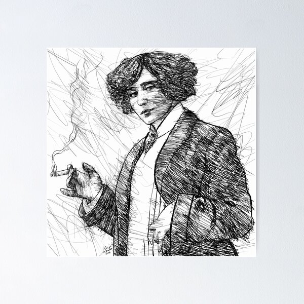 Item preview, COLETTE ink portrait .1 designed and sold by lautir.