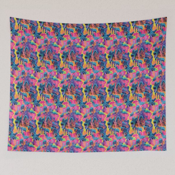 Item preview,  Not Typical Toile de Jouy Pattern in Afro Neonpunk designed and sold by EvgeniiaSim.