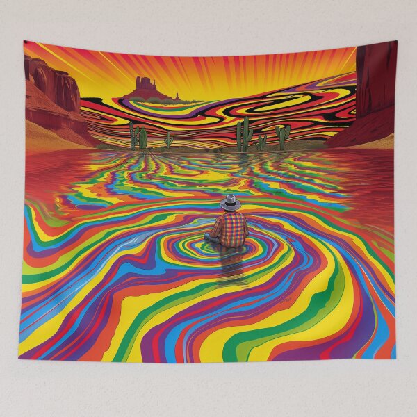 Item preview, Desert Vision Quest: Psychedelic Art designed and sold by Mystikos Art.
