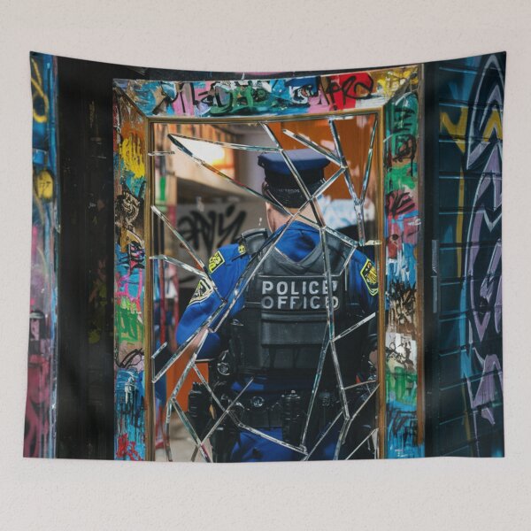 Item preview, Police Stencil Graffiti designed and sold by Bomax121.