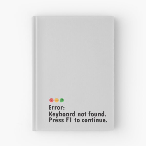 Item preview, Silly error message. Keyboard Not Found. Press F1 to continue. designed and sold by softwaretesting.