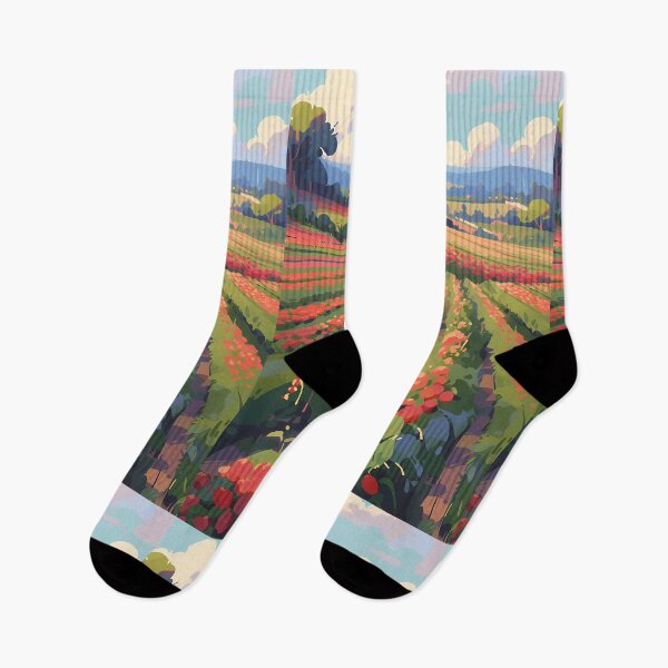 Item preview, Strawberry fields, anime scenery- Pixel art designed and sold by octoboobs.