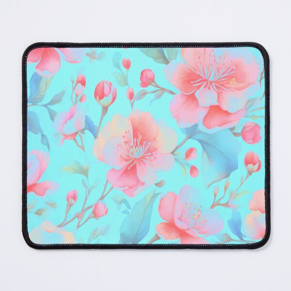 Item preview, Dainty petals on a blue background  designed and sold by Flowersonstuff.