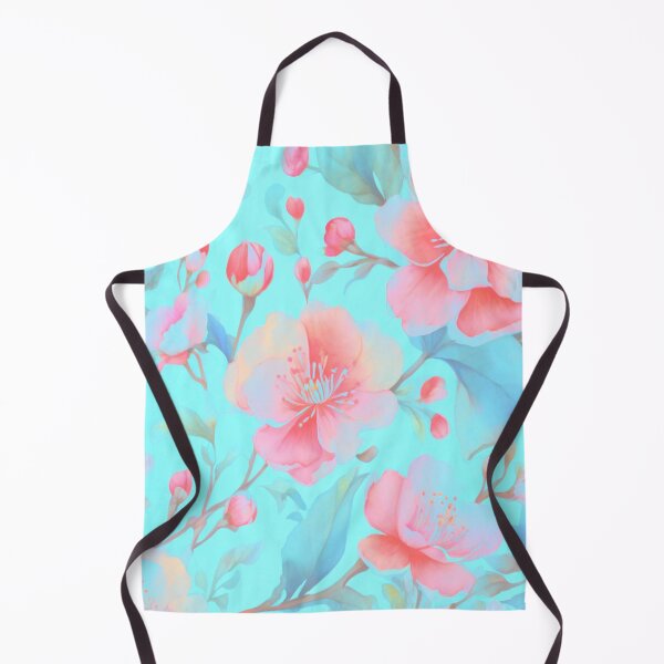 Item preview, Dainty petals on a blue background  designed and sold by Flowersonstuff.