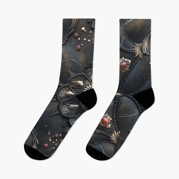 Item preview, Mandala in black leather and gold and coral ornaments designed and sold by Fantasyplus.