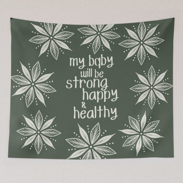 Item preview, My baby will be strong, happy & healthy - sticker designed and sold by itsfuntastic.