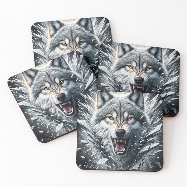 Item preview, Wolf Spirit in Crystal Storm designed and sold by Cerberus-Art.