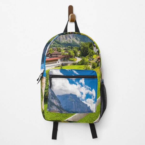 Item preview, Alpine Village, Switzerland, Mountain, Waterfall, Swiss Alps designed and sold by newburyboutique.