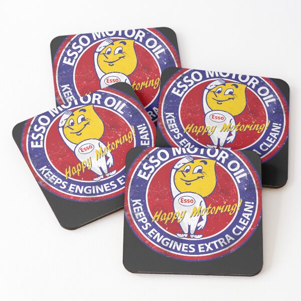 Item preview, Esso Happy Motoring Vintage Sign designed and sold by ROSEROMEROMM.