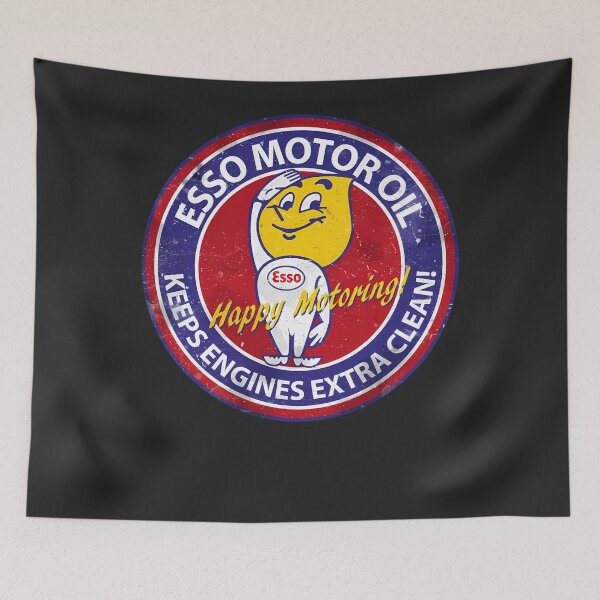 Item preview, Esso Happy Motoring Vintage Sign designed and sold by ROSEROMEROMM.