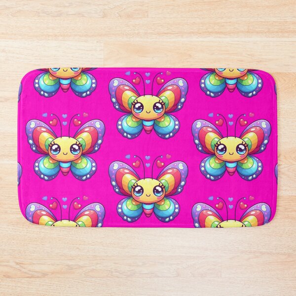 Item preview, cute colorful butterfly with hearts designed and sold by OuroToon.