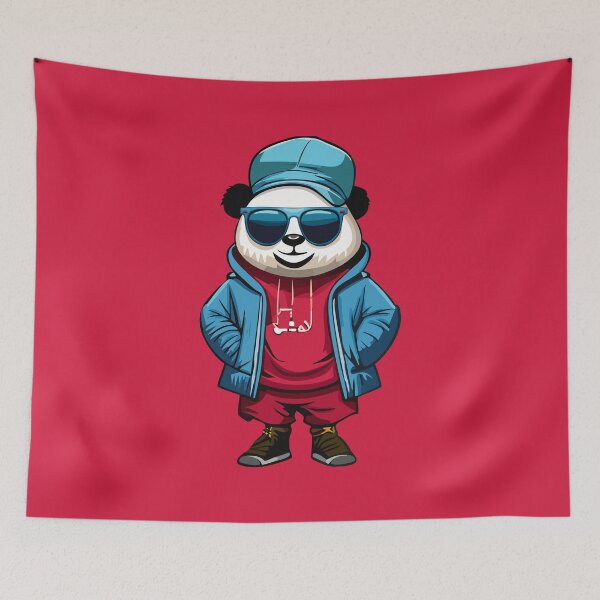 Artikelvorschau, Panda-HipHop-Graffiti-Cartoon-Stil entworfen und verkauft von Horizon Cartoon.