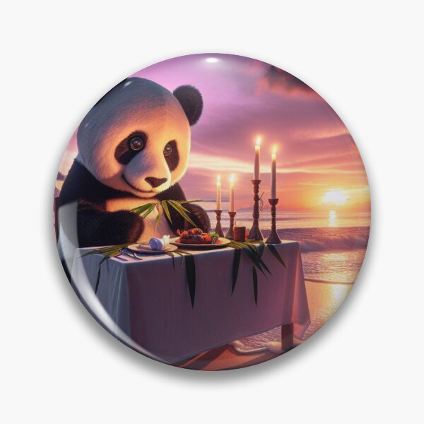 Item preview,  Panda on a romantic date designed and sold by XQGa.