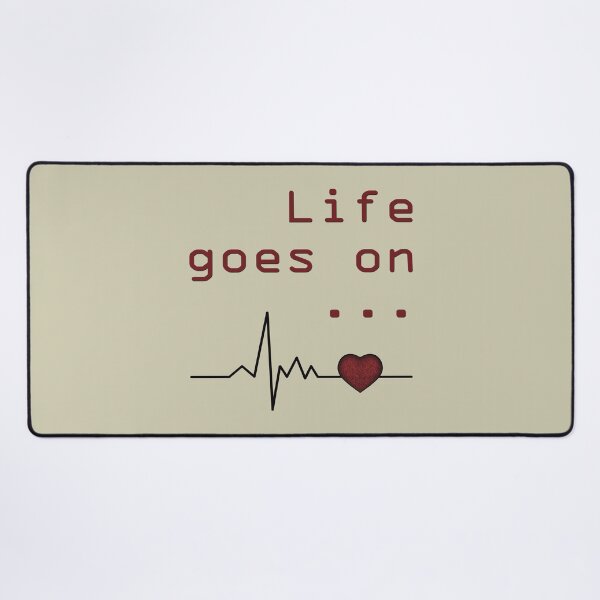 Item preview, Cardiogram of the heart with the inscription "Life goes on ..." designed and sold by Cherevan.