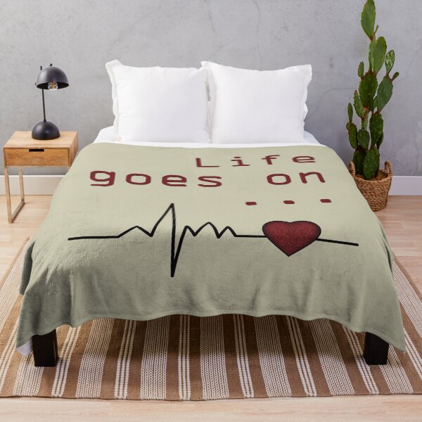 Item preview, Cardiogram of the heart with the inscription "Life goes on ..." designed and sold by Cherevan.