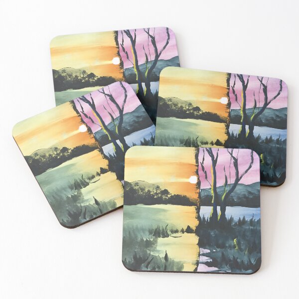 Item preview, Twilight Harmony: Summer Landscape Watercolor designed and sold by MarinaFila.