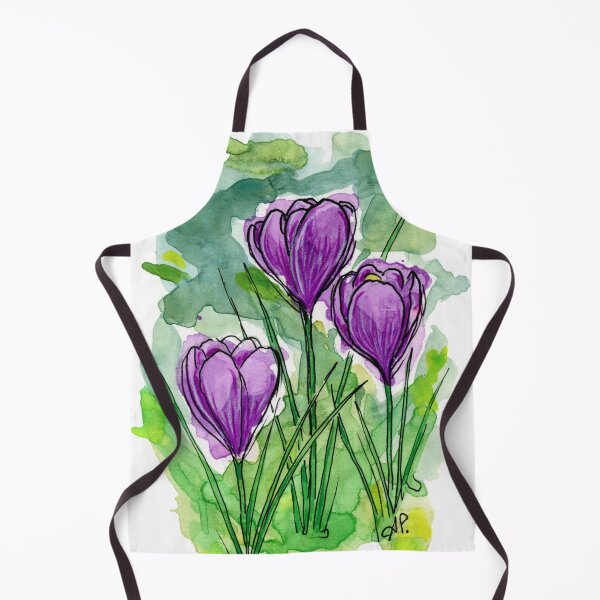 Item preview, Purple Crocus Watercolor Painting designed and sold by Amy Preveza.