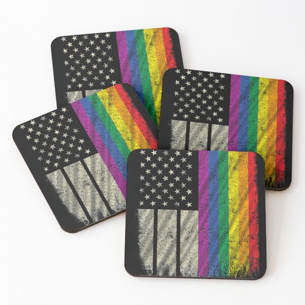 Item preview, Lgbt American Flag Tshirt Rainbow American Flag  designed and sold by FredericaNeal8.