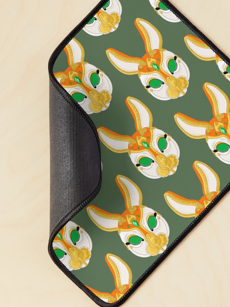Thumbnail 2 of 5, Mouse Pad, Miss Rabbit Mask designed and sold by RroseeArrt.