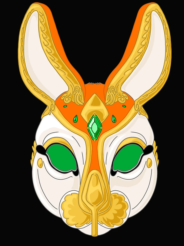 Thumbnail 4 of 4, Boxy T-Shirt, Miss Rabbit Mask designed and sold by RroseeArrt.