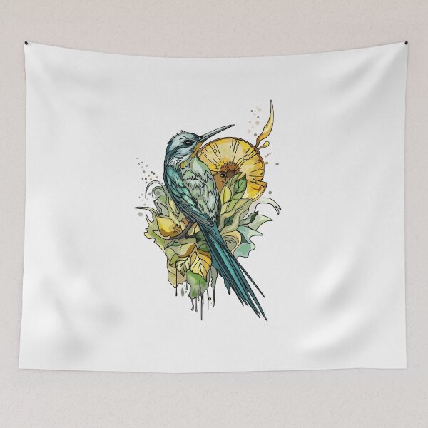 Item preview, Hummingbirds. Lime. Tropical birds of paradise. Birds of Paradise designed and sold by Anastasiia Yurevych.