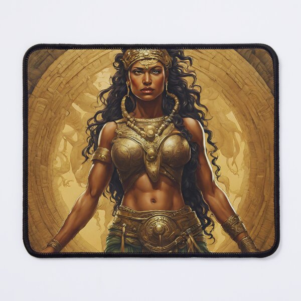 Item preview, Aztec Warrior Woman - Gold Disc Background designed and sold by GWTF-Designs.