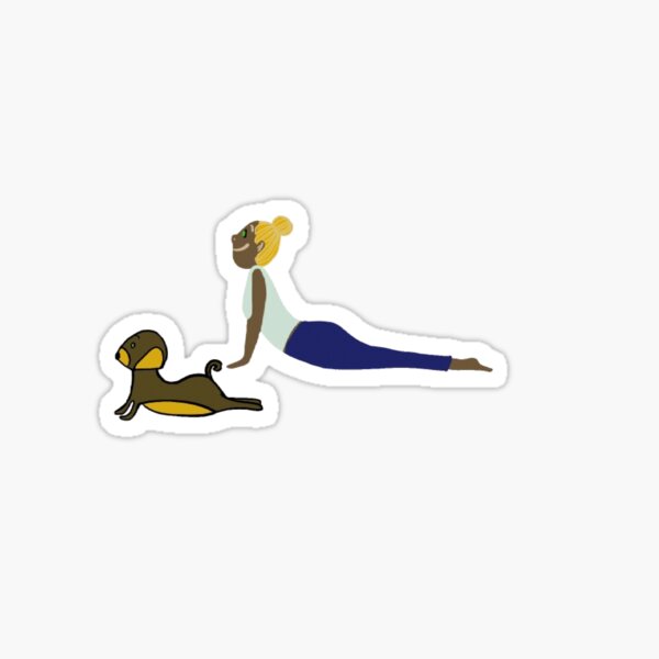Item preview, Yoga with dog  designed and sold by ArtDesign_.