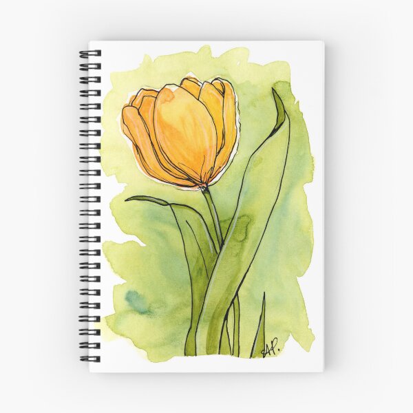 Item preview, Orange Watercolor Tulip designed and sold by Amy Preveza.
