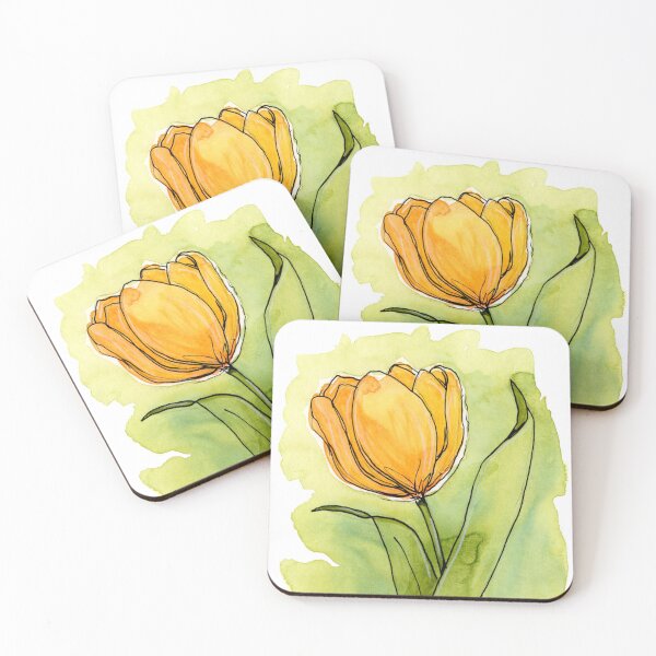 Item preview, Orange Watercolor Tulip designed and sold by Amy Preveza.