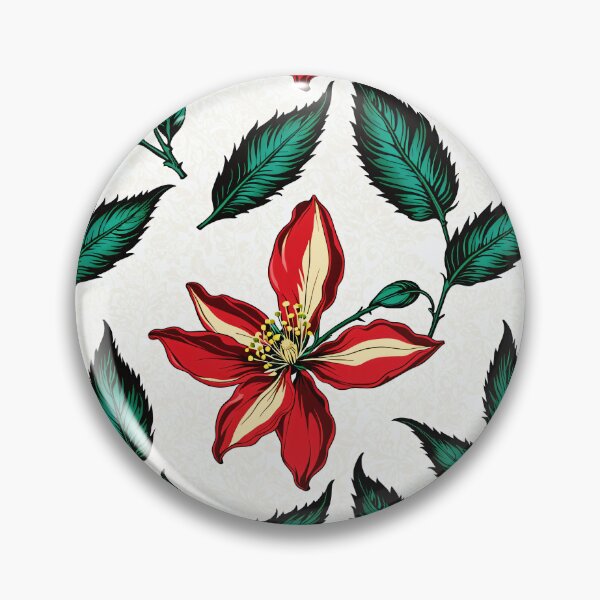 Artikelvorschau, Vibrant Red Flower Illustration - Botanical Artwork, Sensations of a vibrant spring day entworfen und verkauft von yeekazar.