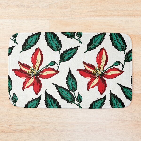 Item preview, Vibrant Red Flower Illustration - Botanical Artwork, Sensations of a vibrant spring day designed and sold by yeekazar.