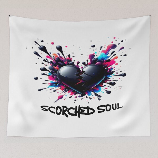 Item preview, Broken black heart - scorched soul designed and sold by danny-Dsign.