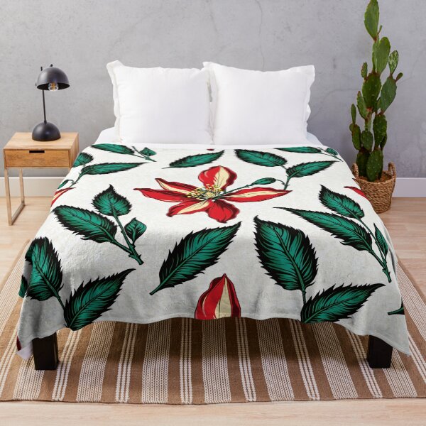Item preview, Vibrant Red Flower Illustration - Botanical Artwork, Sensations of a vibrant spring day designed and sold by yeekazar.
