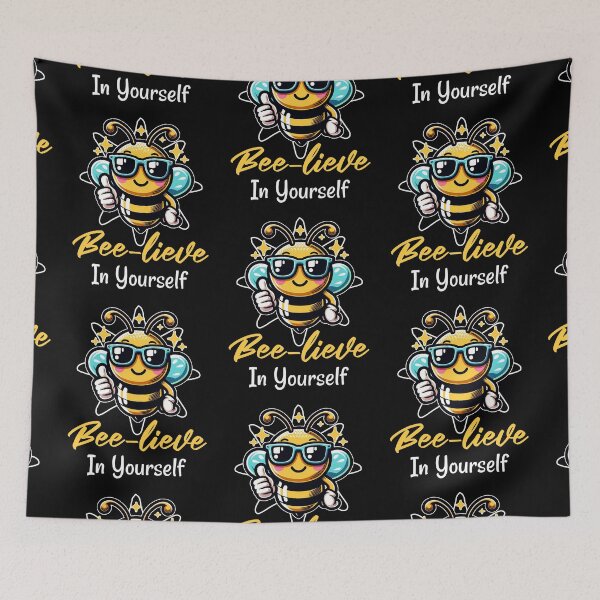 Item preview, Honey Bee Pun -Bee-Lieve In Yourself designed and sold by Odetee.