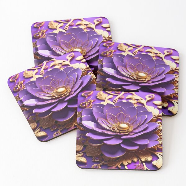 Item preview,  Purple flower #pattern designed and sold by Propc.