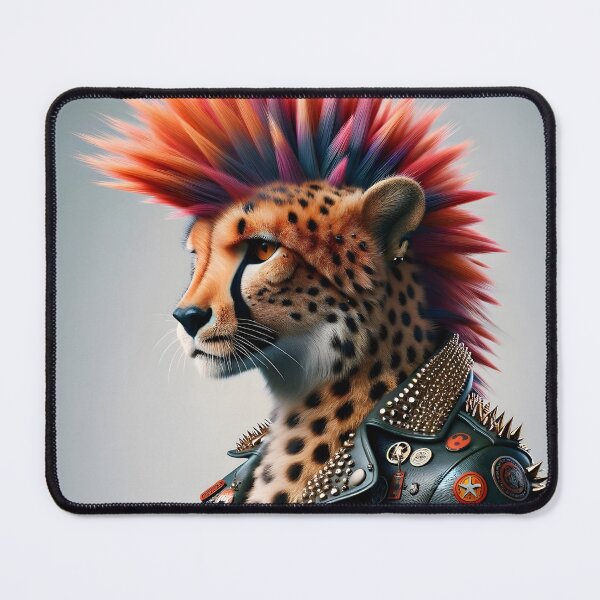 Item preview, Punk Cheetah Portrait designed and sold by flarble.